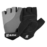 Gants de cyclisme noirs à doigts courts