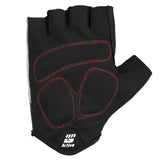 Gants de cyclisme noirs à doigts courts