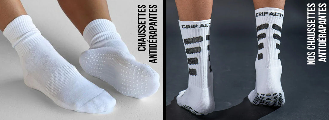 Chaussettes antidérapantes vs chaussettes classiques quelle est la différence ?