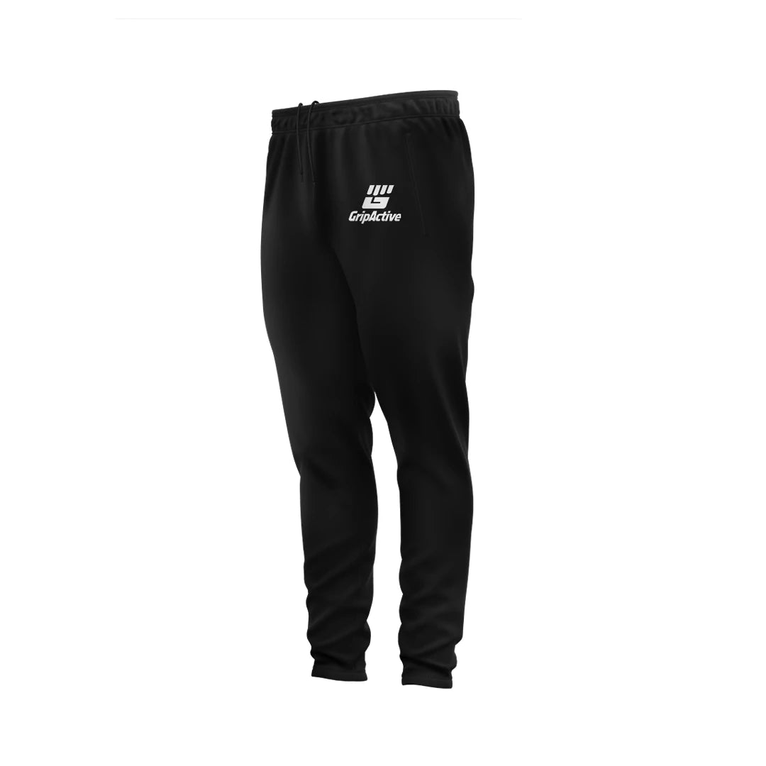 Pantalon de Survêtement Noir Grip Active – Édition Ligne Blanche