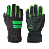 Gants Renforcés Noirs et Verts Flashy