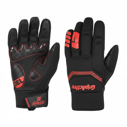 Gants renforcés rouges et noirs