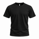 T-shirt noir en coton