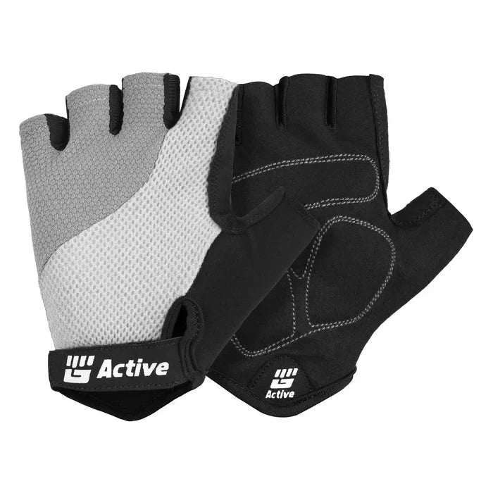 Gants de cyclisme noirs à doigts courts