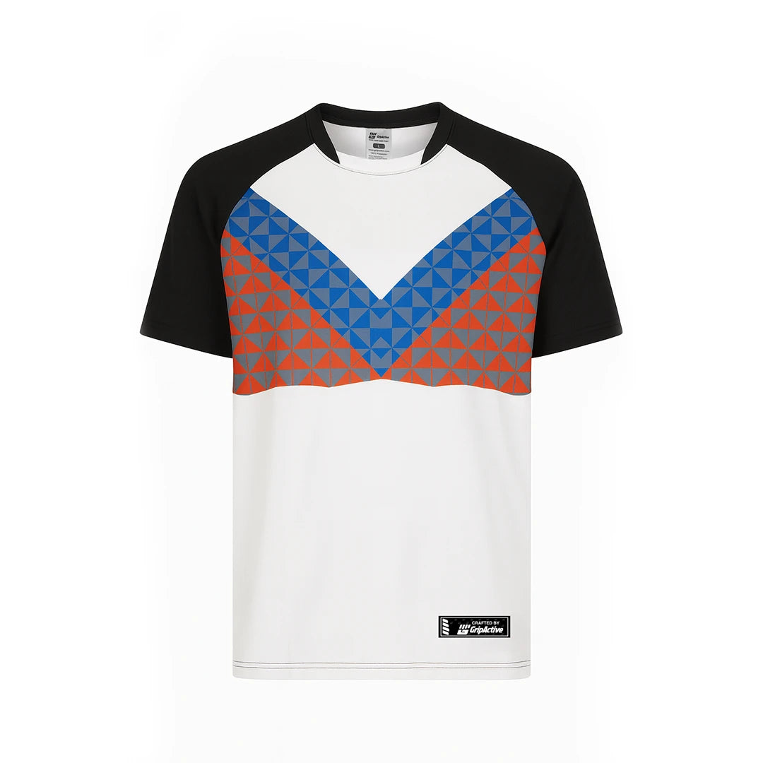 Maillot tricolore blanc et rouge