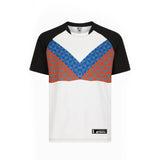 Maillot tricolore blanc et rouge