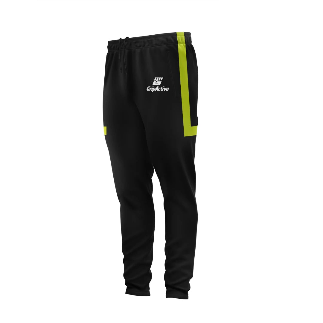 Pantalon de Survêtement Noir & Jaune Grip Active