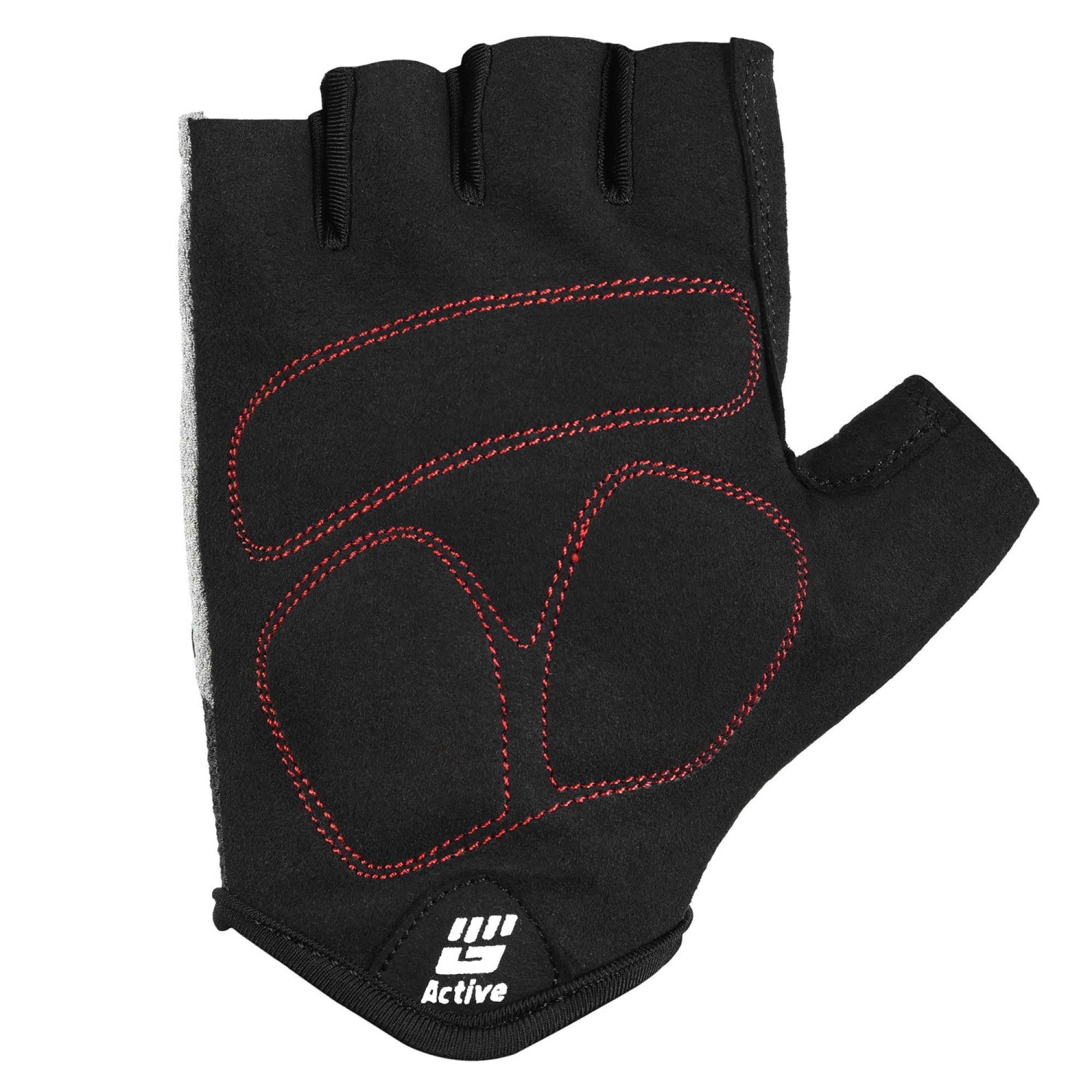 Gants de cyclisme noirs à doigts courts