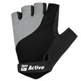 Gants de cyclisme noirs à doigts courts