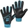 Black and Sky Blue Gaelic Gloves