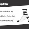 White and Black Rugby Mid Leg Socks