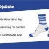 Blue and White Rugby Mid Leg Socks