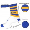 Royal Blue and Yellow Rugby Mid Leg Socks