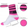 Pink and Black Rugby Mid Leg Socks