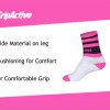 Pink and Black Football Mid Leg Socks