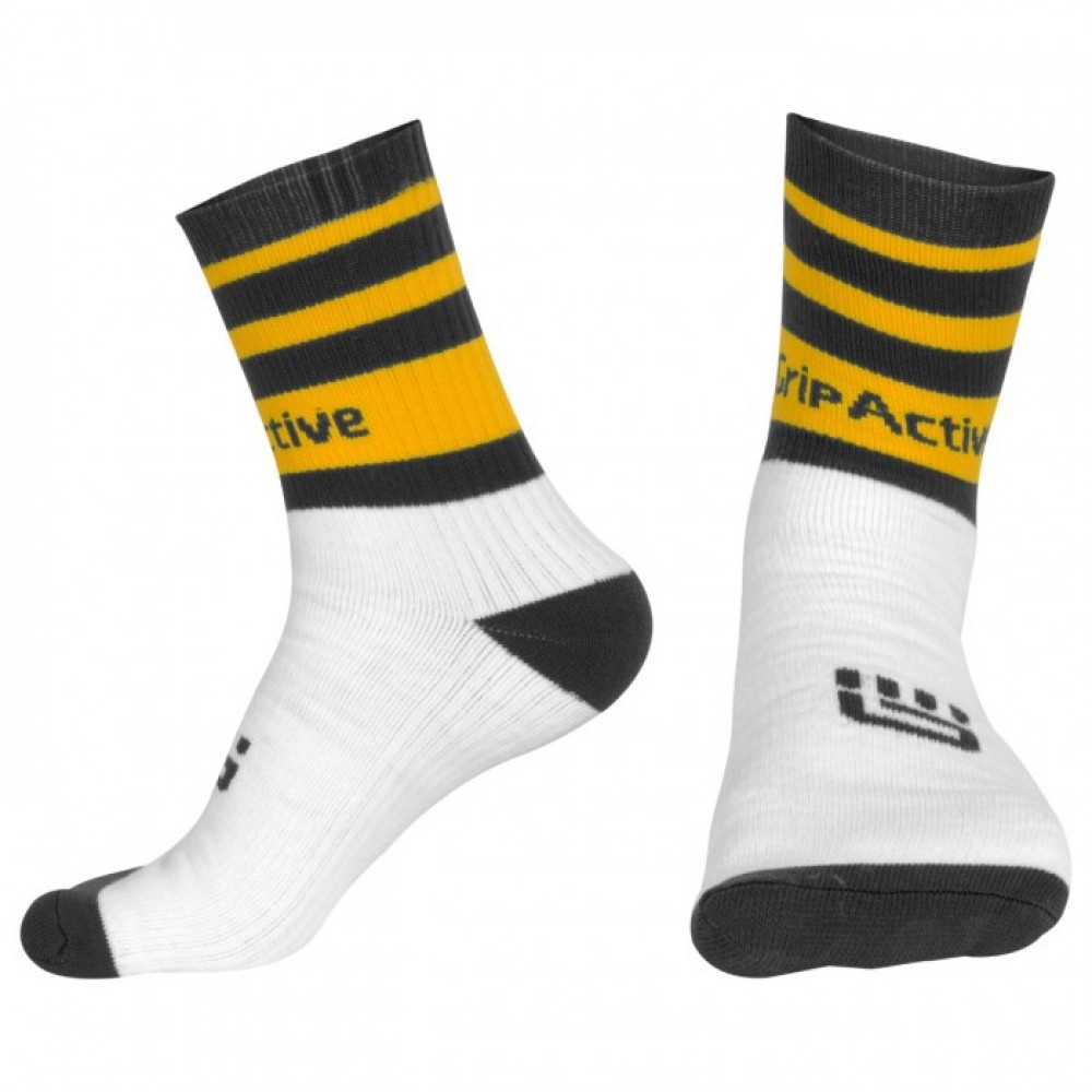 Black and Yellow Rugby Mid Leg Socks