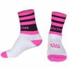 Pink and Black Football Mid Leg Socks