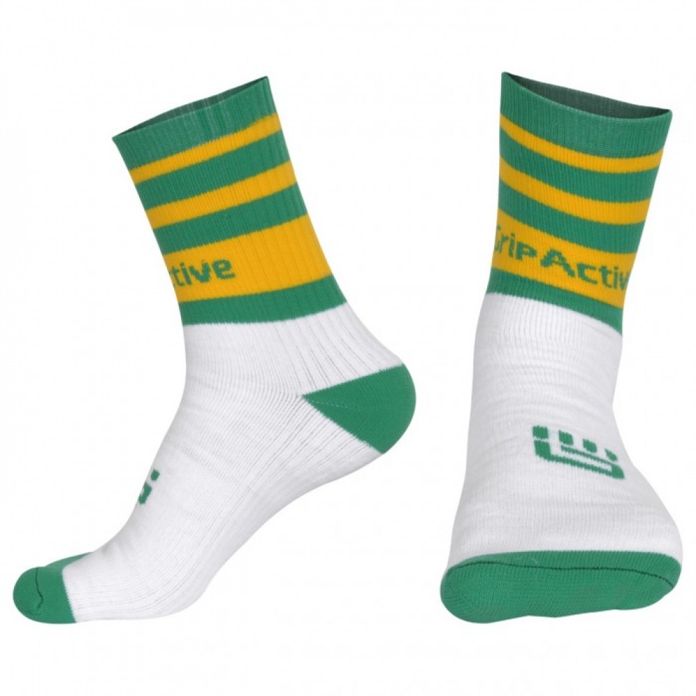 Green And Yellow GAA Mid Leg Socks